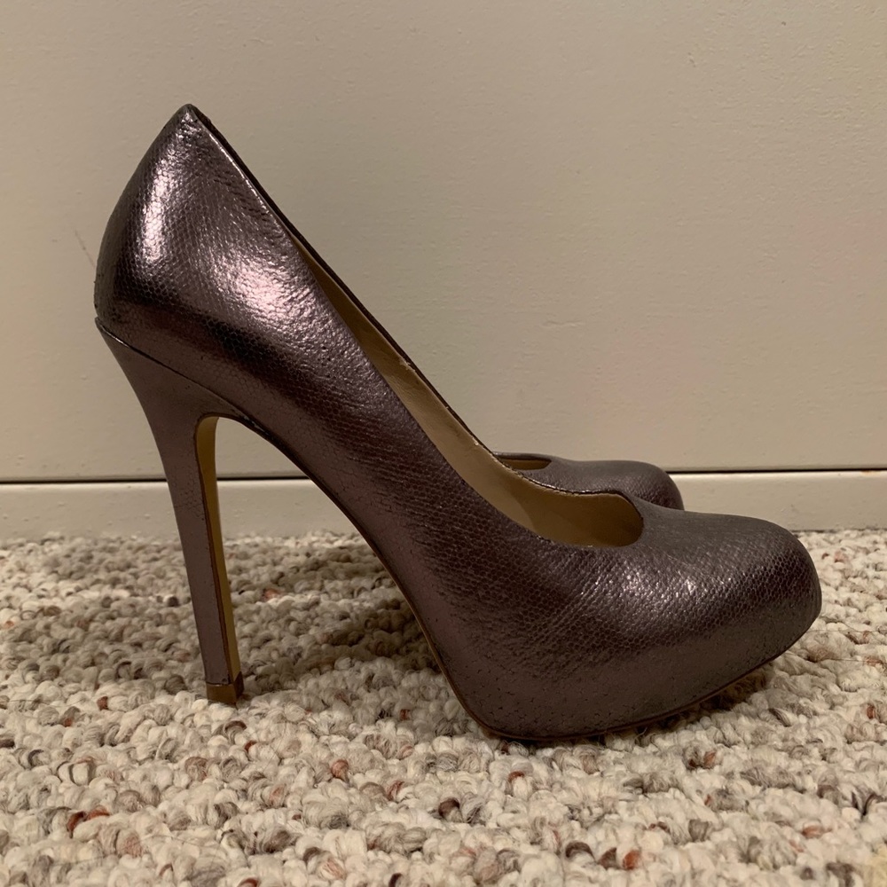 Silver Pumps